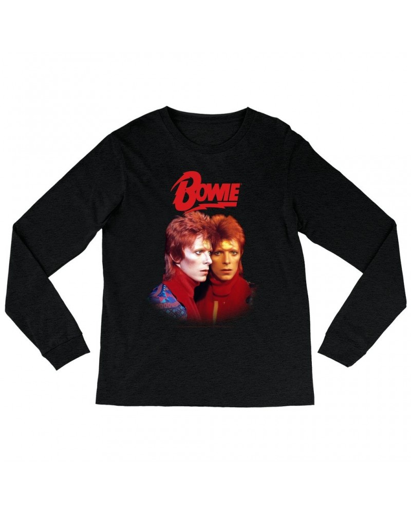 David Bowie Heather Long Sleeve Shirt | Bowie New York City Shirt $14.38 Shirts