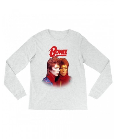 David Bowie Heather Long Sleeve Shirt | Bowie New York City Shirt $14.38 Shirts