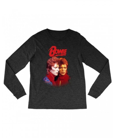 David Bowie Heather Long Sleeve Shirt | Bowie New York City Shirt $14.38 Shirts