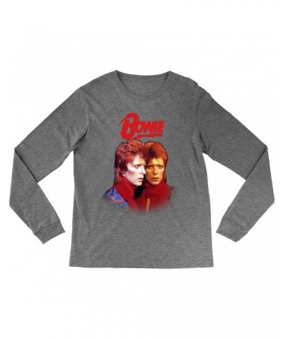 David Bowie Heather Long Sleeve Shirt | Bowie New York City Shirt $14.38 Shirts