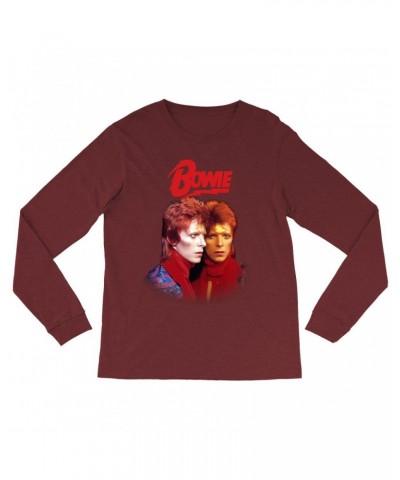 David Bowie Heather Long Sleeve Shirt | Bowie New York City Shirt $14.38 Shirts