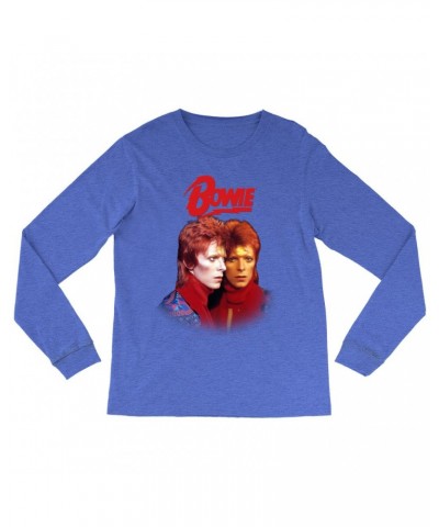 David Bowie Heather Long Sleeve Shirt | Bowie New York City Shirt $14.38 Shirts