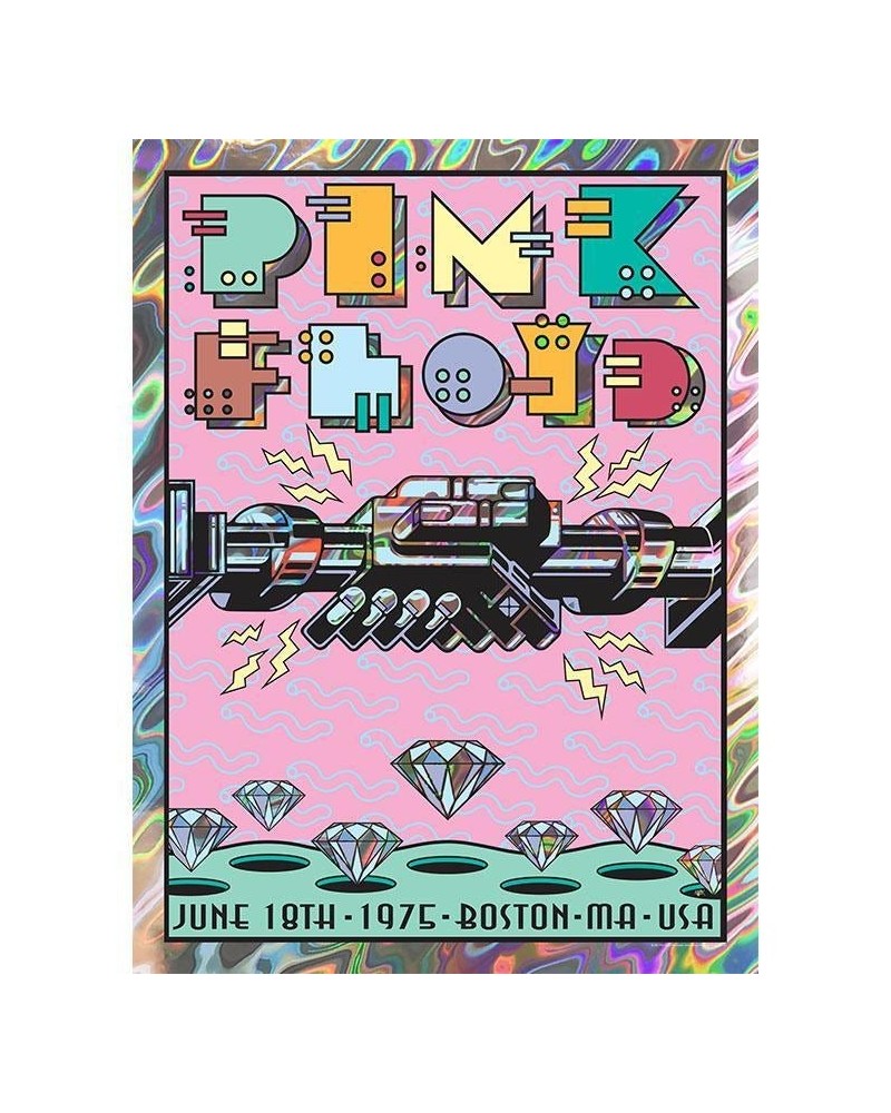 Pink Floyd JUNE 18 1975 BOSTON MA LAVA FOIL VARIANT POSTER $28.80 Decor