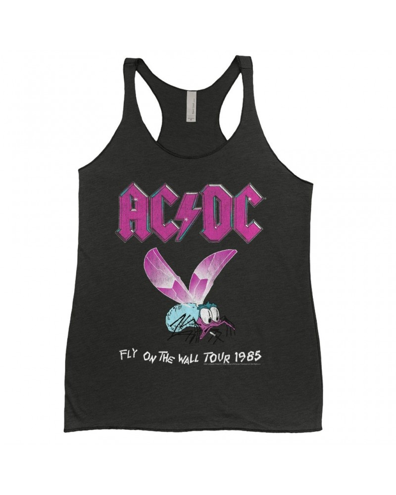 AC/DC Ladies' Tank Top | Fly On The Wall Tour 1985 Shirt $12.74 Shirts