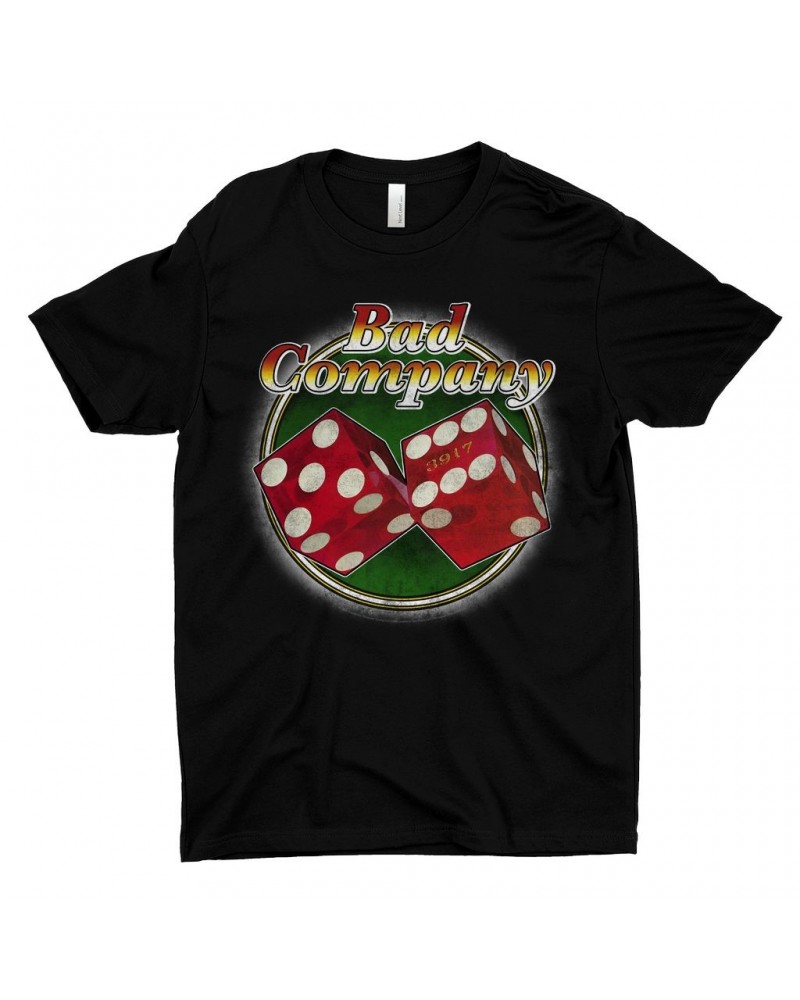 Bad Company T-Shirt | Straight Shooter Roll The Dice Distressed Shirt $9.48 Shirts