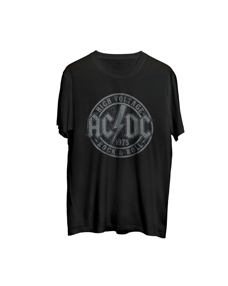 AC/DC High Voltage Rock and Roll Circle Logo Black T-Shirt $8.75 Shirts