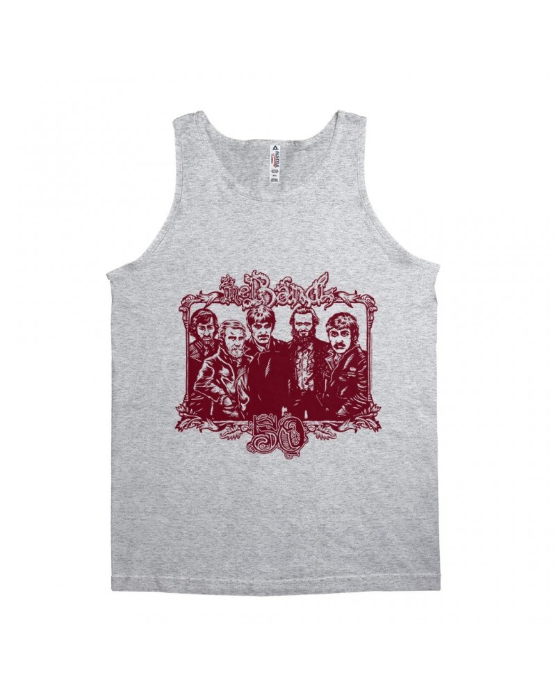 The Band Unisex Tank Top | 50th Anniversary Logo Burgundy Shirt $11.23 Shirts