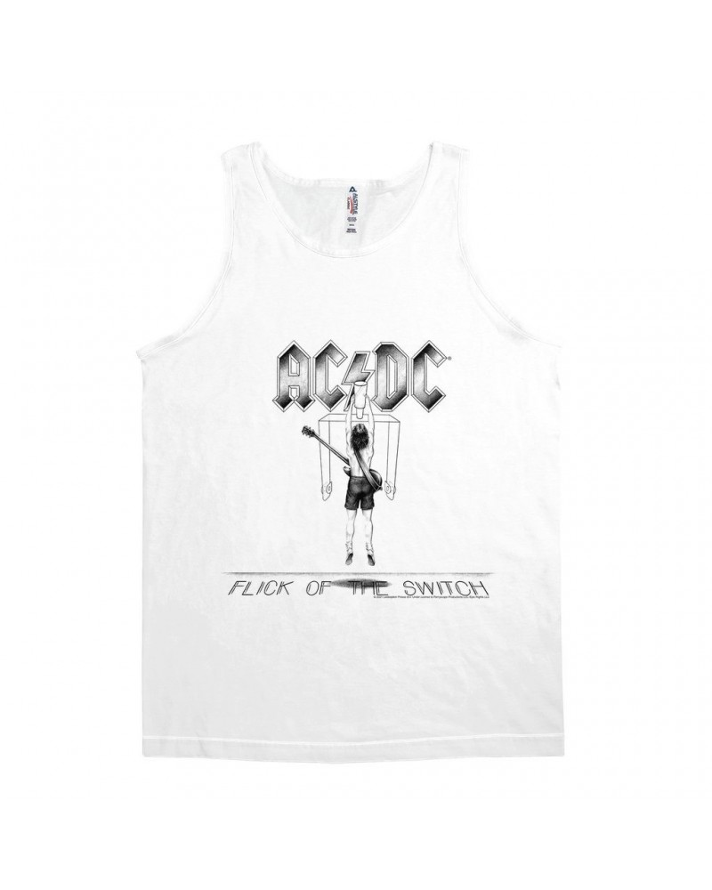 AC/DC Unisex Tank Top | Flick Of The Switch Album Sketch Shirt $8.73 Shirts