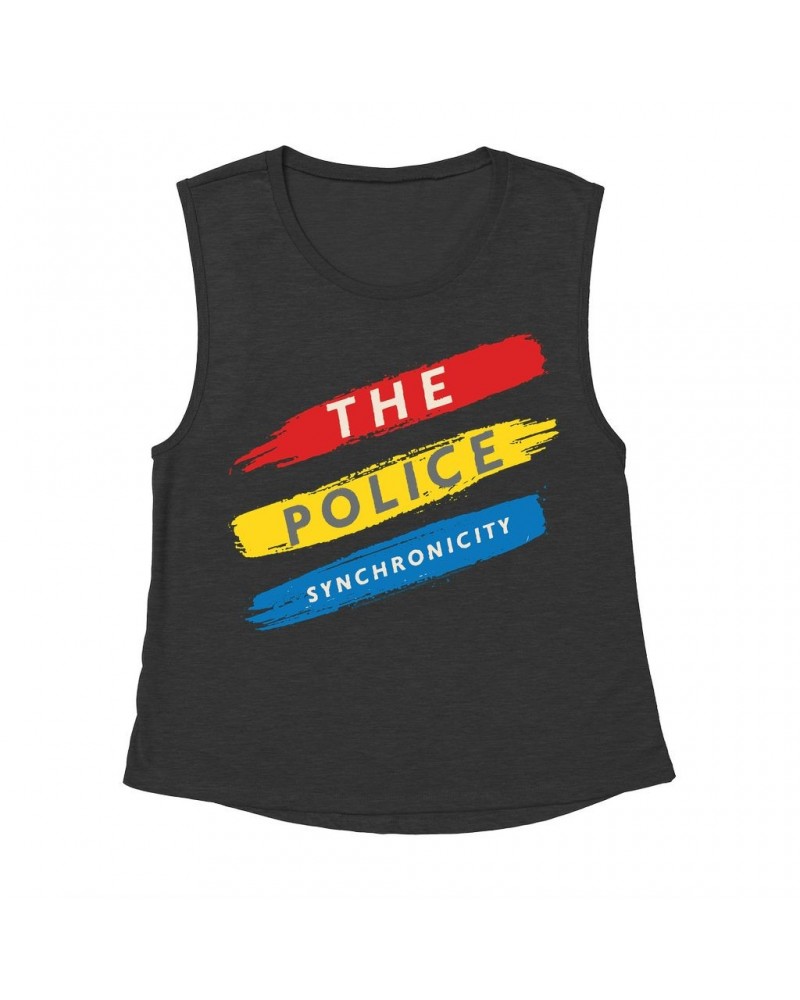 The Police Ladies' Muscle Tank Top | Synchronicity In Color Shirt $11.20 Shirts