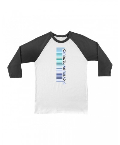 David Bowie 3/4 Sleeve Baseball Tee | Hours Album Barcode Shirt $8.99 Shirts