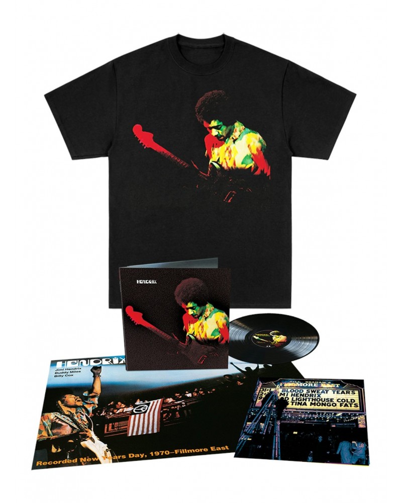 Jimi Hendrix Band of Gypsys T-Shirt + Anniversary Analog LP $15.00 Vinyl