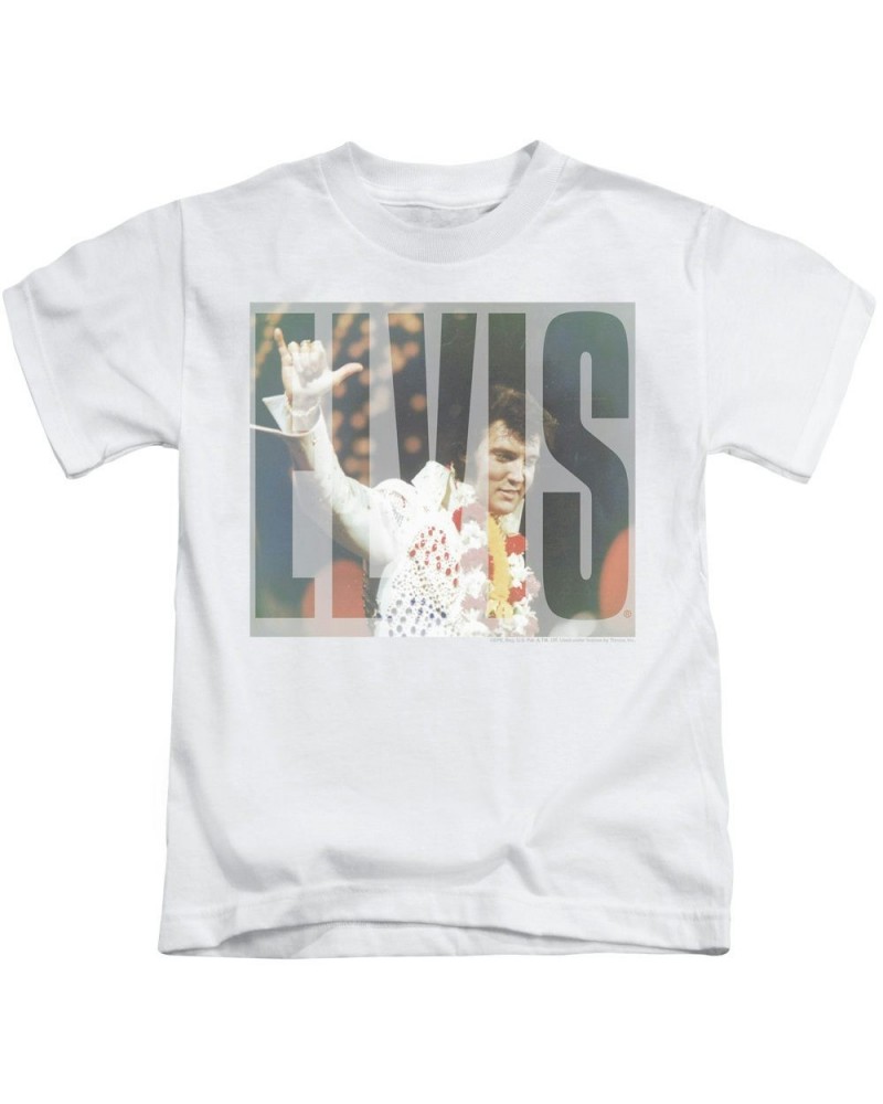 Elvis Presley Kids T Shirt | ALOHA KNOCKOUT Kids Tee $6.44 Kids