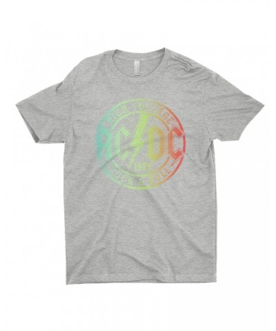 AC/DC T-Shirt | Rock & Roll 1975 Rainbow Design Distressed Shirt $10.98 Shirts