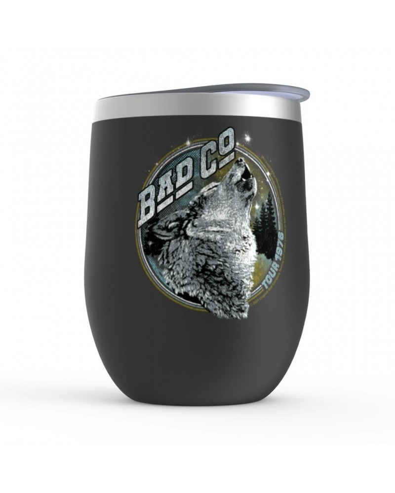 Bad Company Wine Tumbler | Wolf Pack Tour 1976 Distressed Stemless Wine Tumbler $9.64 Drinkware