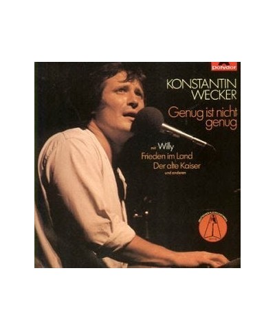 Konstantin Wecker GENUG 1ST NICHT GENUG CD $5.93 CD