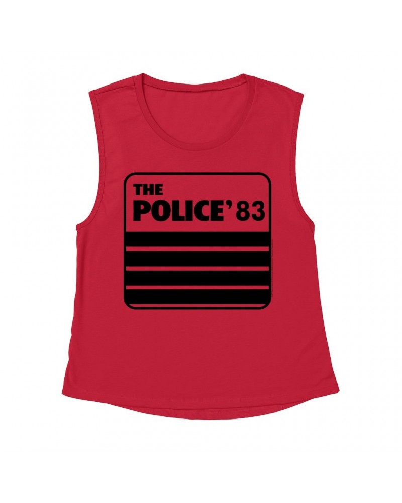 The Police Ladies' Muscle Tank Top | 1983 Concert Tour Shirt $11.86 Shirts