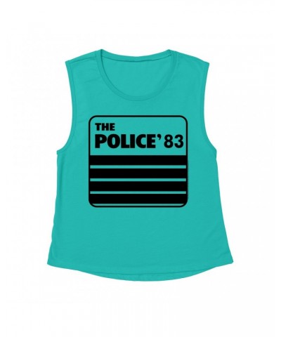 The Police Ladies' Muscle Tank Top | 1983 Concert Tour Shirt $11.86 Shirts