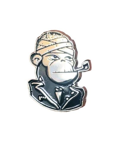 DeeCRACKS Shaped Monkey - Black & Silver - 1.25” Enamel Pin $4.71 Accessories