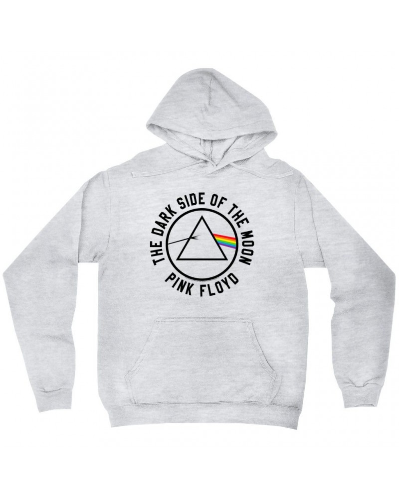 Pink Floyd Hoodie | Dark Side Of The Moon Sticker Image Hoodie $16.78 Sweatshirts