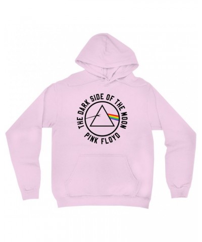 Pink Floyd Hoodie | Dark Side Of The Moon Sticker Image Hoodie $16.78 Sweatshirts