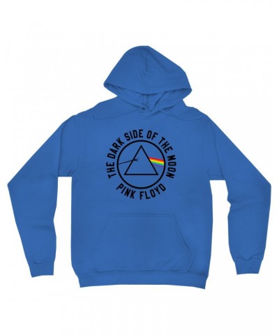 Pink Floyd Hoodie | Dark Side Of The Moon Sticker Image Hoodie $16.78 Sweatshirts