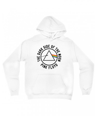 Pink Floyd Hoodie | Dark Side Of The Moon Sticker Image Hoodie $16.78 Sweatshirts