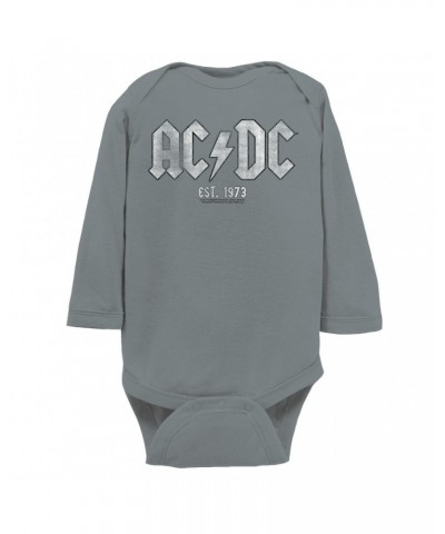 AC/DC Long Sleeve Bodysuit | Est. 1973 Distressed Bodysuit $8.82 Shirts