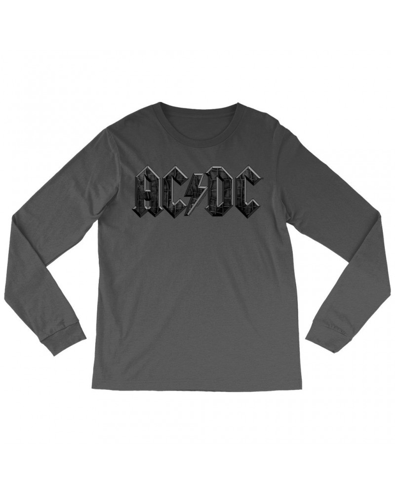 AC/DC Long Sleeve Shirt | Crocodile Texture Logo Shirt $12.58 Shirts