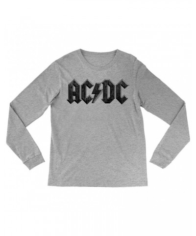 AC/DC Long Sleeve Shirt | Crocodile Texture Logo Shirt $12.58 Shirts