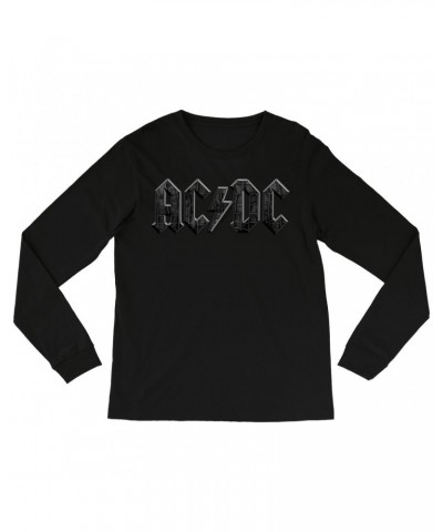 AC/DC Long Sleeve Shirt | Crocodile Texture Logo Shirt $12.58 Shirts