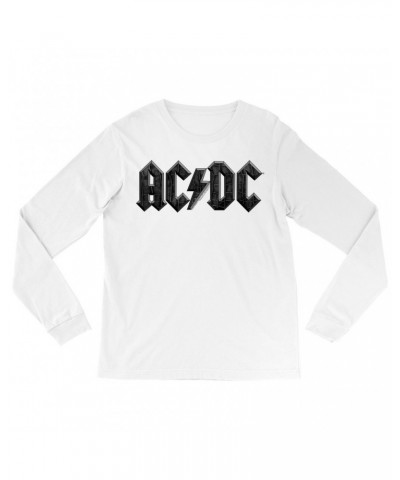 AC/DC Long Sleeve Shirt | Crocodile Texture Logo Shirt $12.58 Shirts