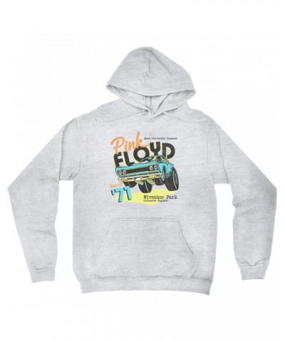 Pink Floyd Hoodie | Essex University Plymouth Roadrunner Concert Promotion Distressed Hoodie $15.18 Sweatshirts