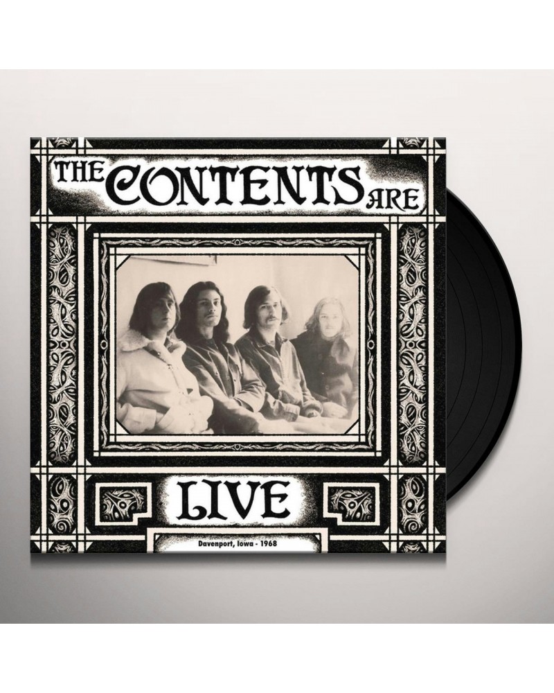 The Contents Are LIVE DAVENPORT IOWA 1968 Vinyl Record $8.16 Vinyl