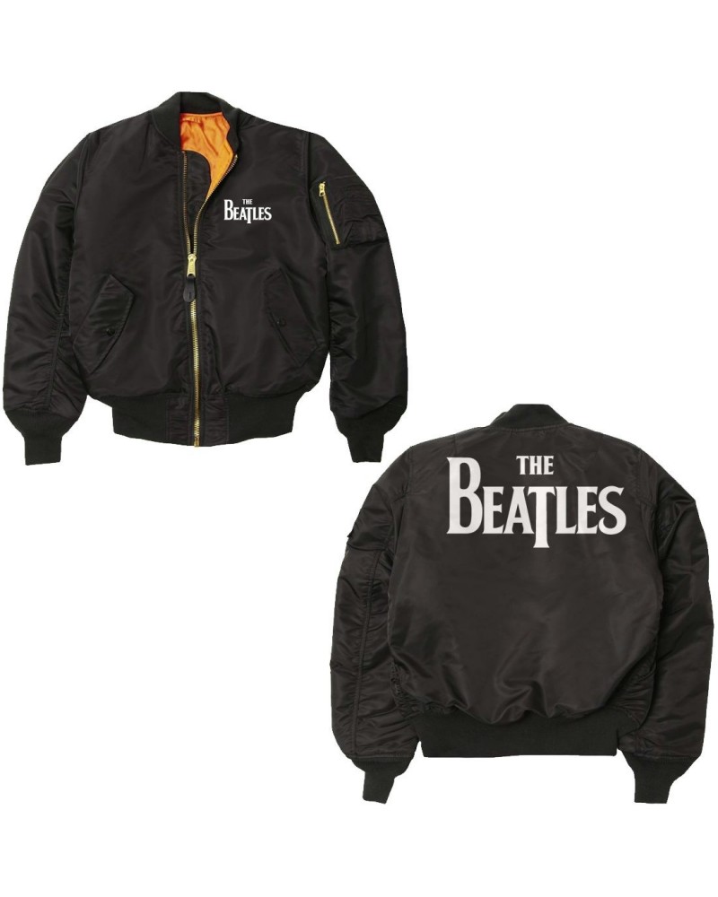 The Beatles Logo Varsity Bomber Jacket $66.00 Outerwear