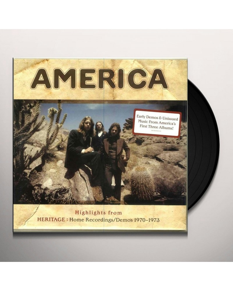 America Highlights from Heritage: Home Recordings/Demos 1970-1973 Vinyl Record $4.90 Vinyl