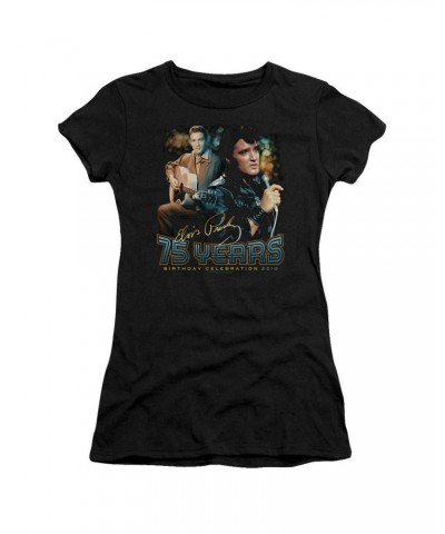 Elvis Presley Juniors Shirt | 75 YEARS Juniors T Shirt $6.80 Shirts