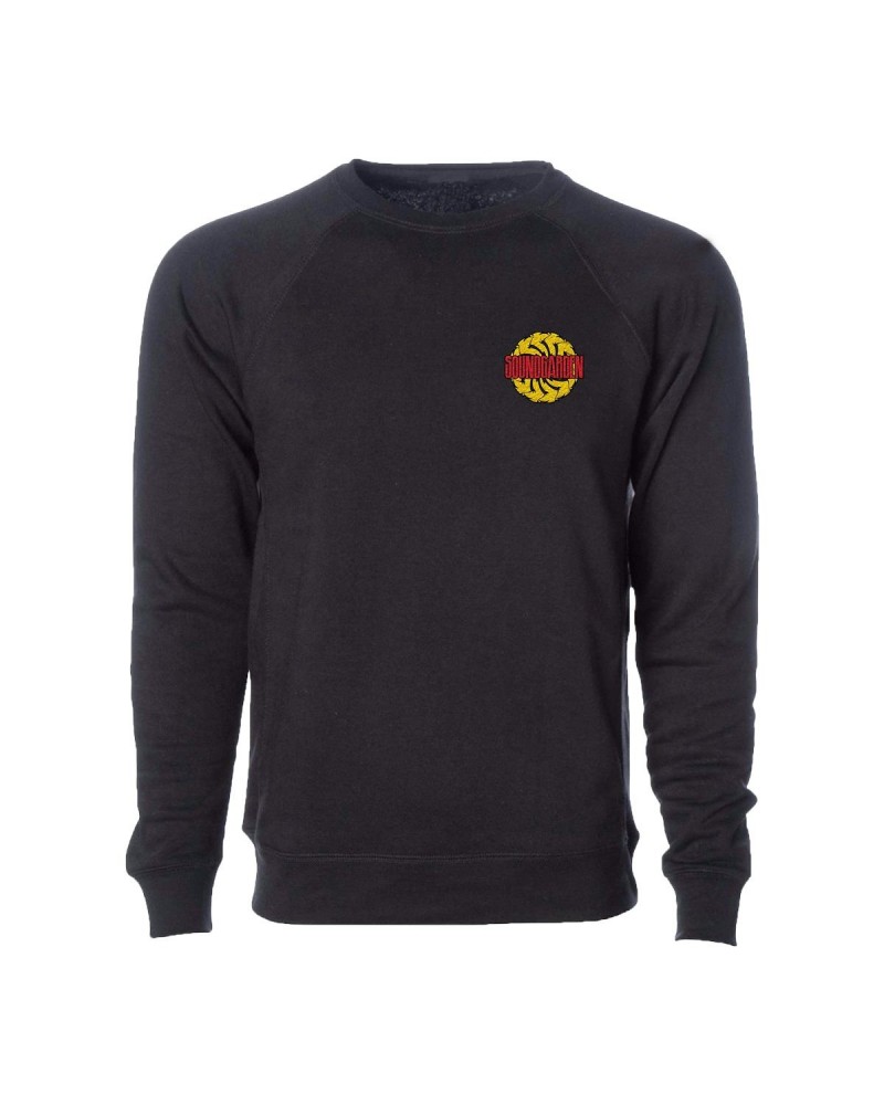 Soundgarden Sawblade Black Embroidered Crewneck Sweater $13.20 Sweatshirts