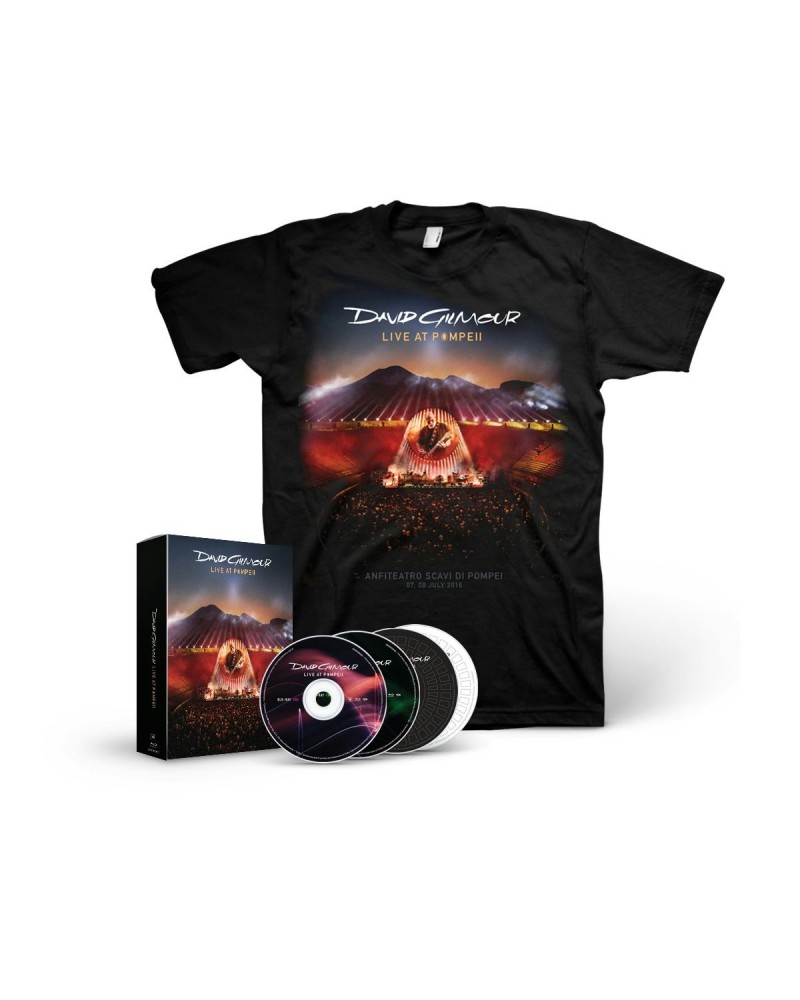 David Gilmour Live At Pompeii - Deluxe Edition 2-CD/2 Blu-Ray Boxset + T-Shirt Bundle $40.42 CD