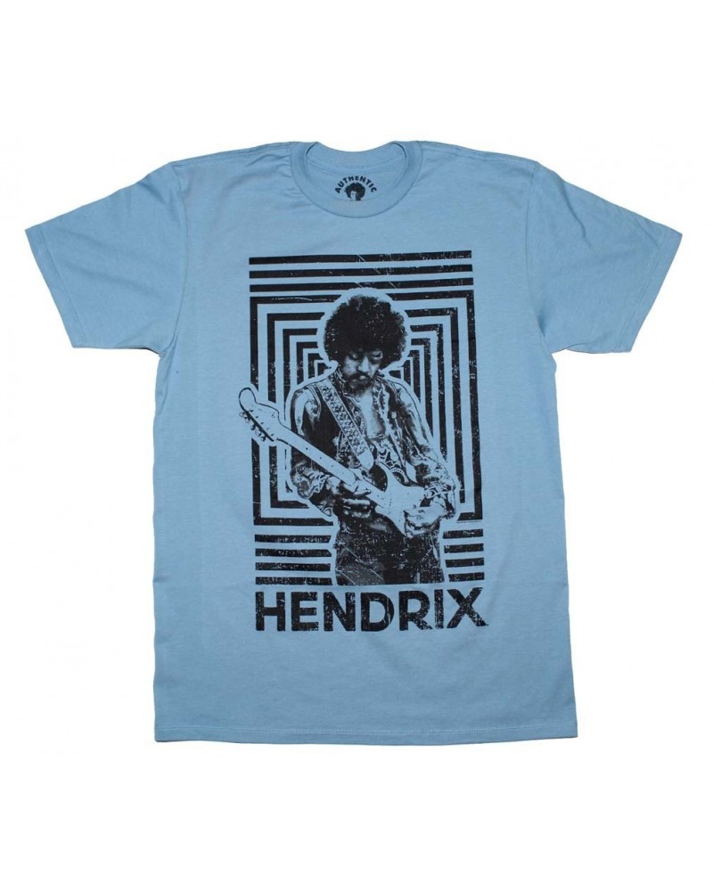 Jimi Hendrix T Shirt | Jimi Hendrix Authentic Squares T-Shirt $7.71 Shirts