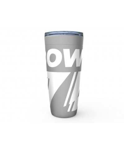 David Bowie Viking Tumbler | White 75th Logo Tumbler $10.23 Drinkware