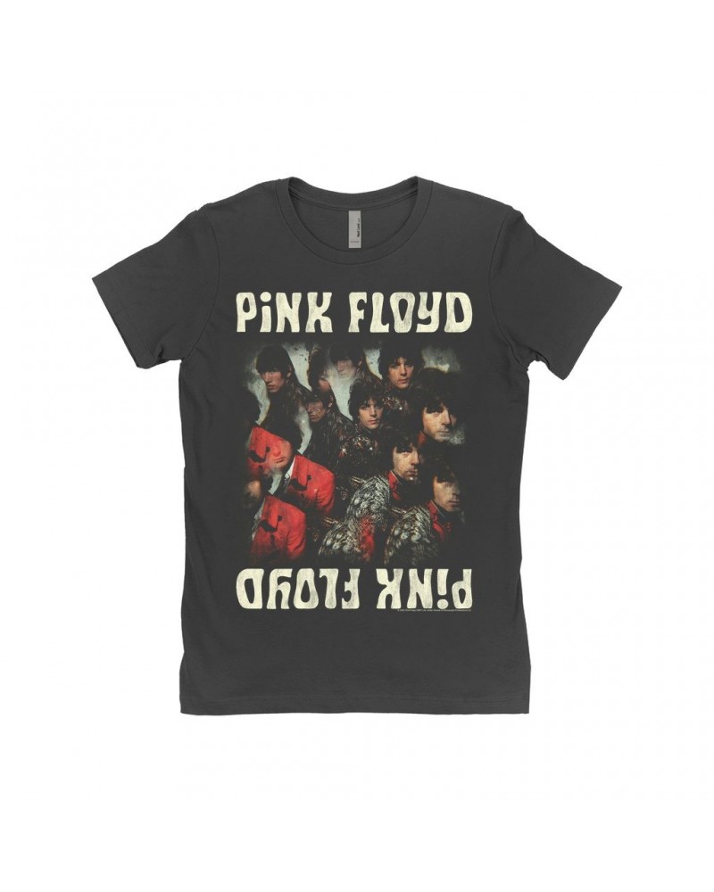 Pink Floyd Ladies' Boyfriend T-Shirt | The Piper Mirror Image Distressed Shirt $8.98 Shirts