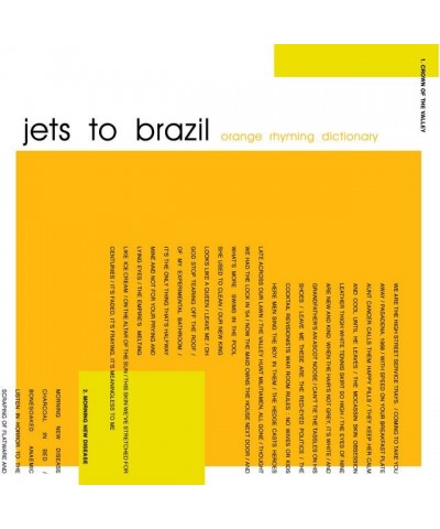 Jets To Brazil Orange Rhyming Dictionary Vinyl Record $10.39 Vinyl