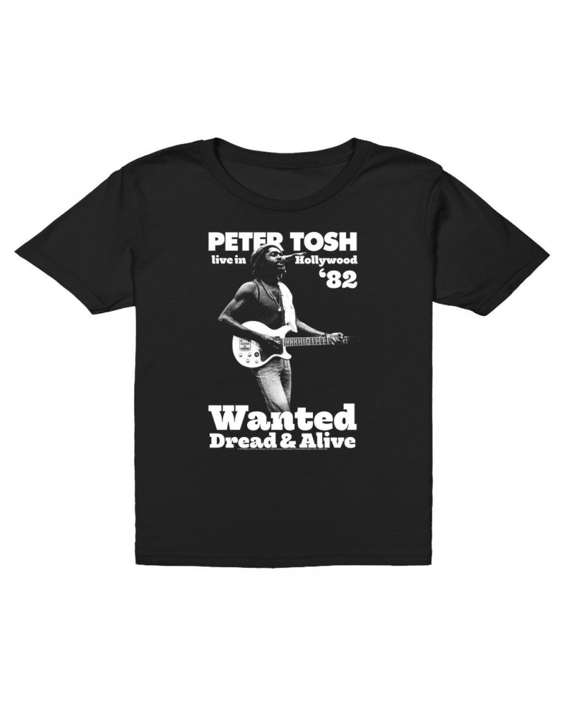 Peter Tosh Kids T-Shirt | Live In Hollywood '82 Kids T-Shirt $11.48 Kids