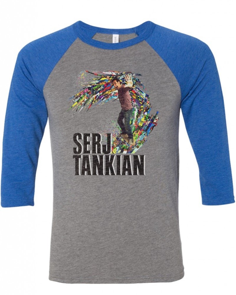 Serj Tankian Men's | Waverider | 3/4 Sleeve Baseball Tee $13.50 Shirts