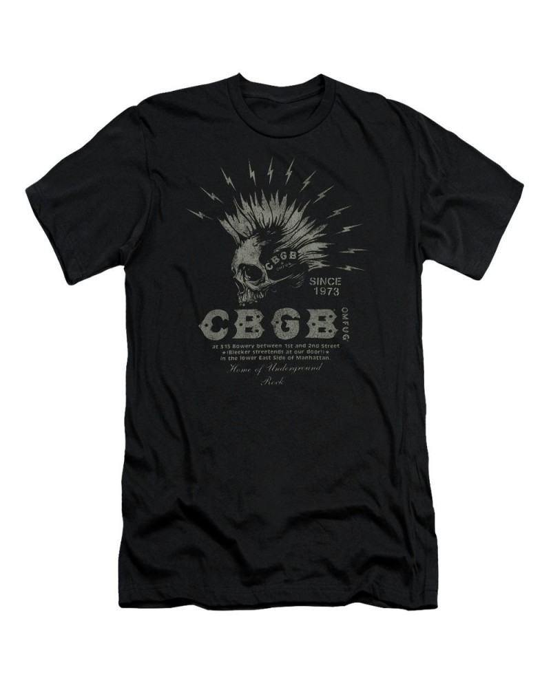 Cbgb Slim-Fit Shirt | ELECTRIC SKULL Slim-Fit Tee $9.60 Shirts