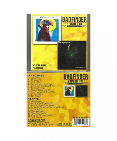 Badfinger SAY NO MORE / AIRWAVES CD $12.49 CD