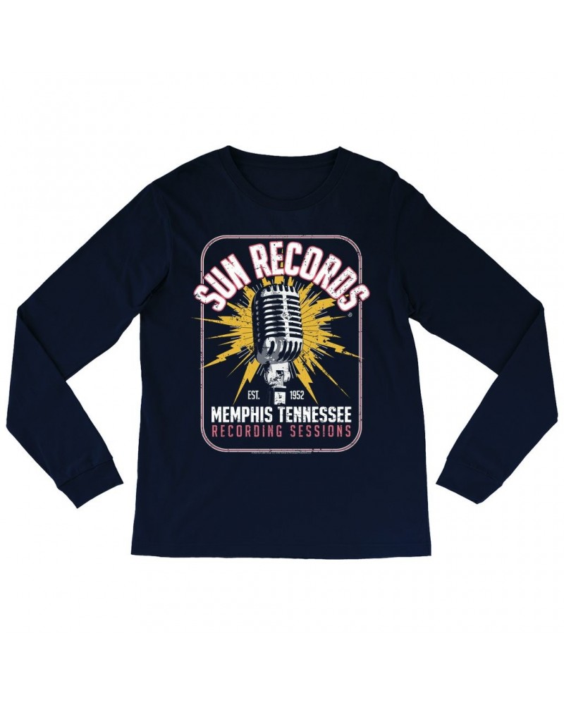 Sun Records Long Sleeve Shirt | Memphis Tennessee Recording Sessions Shirt $12.58 Shirts