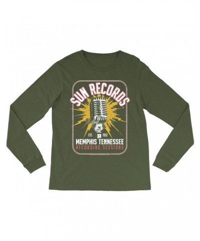 Sun Records Long Sleeve Shirt | Memphis Tennessee Recording Sessions Shirt $12.58 Shirts