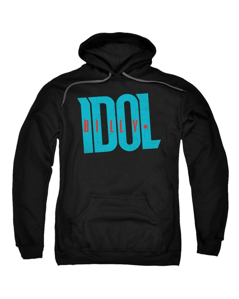 Billy Idol Hoodie | LOGO Pull-Over Sweatshirt $12.25 Sweatshirts