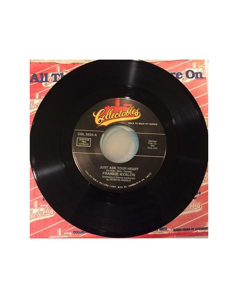 Frankie Avalon JUST ASK YOUR HEART/DEDE DINAH Vinyl Record $2.67 Vinyl